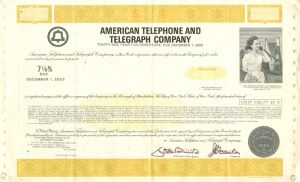 American Telephone and Telegraph Co. - Bond
